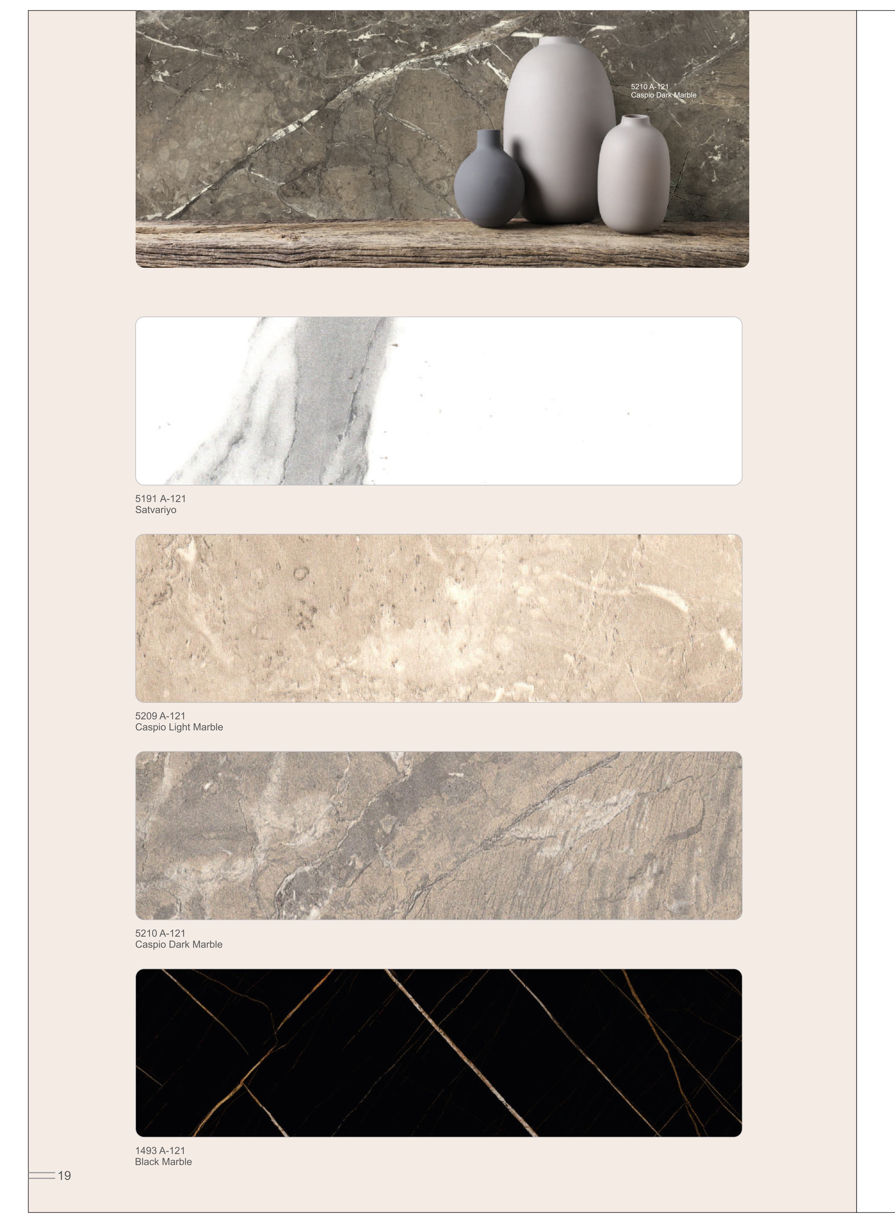 Close-up of Luxe Marble Finish