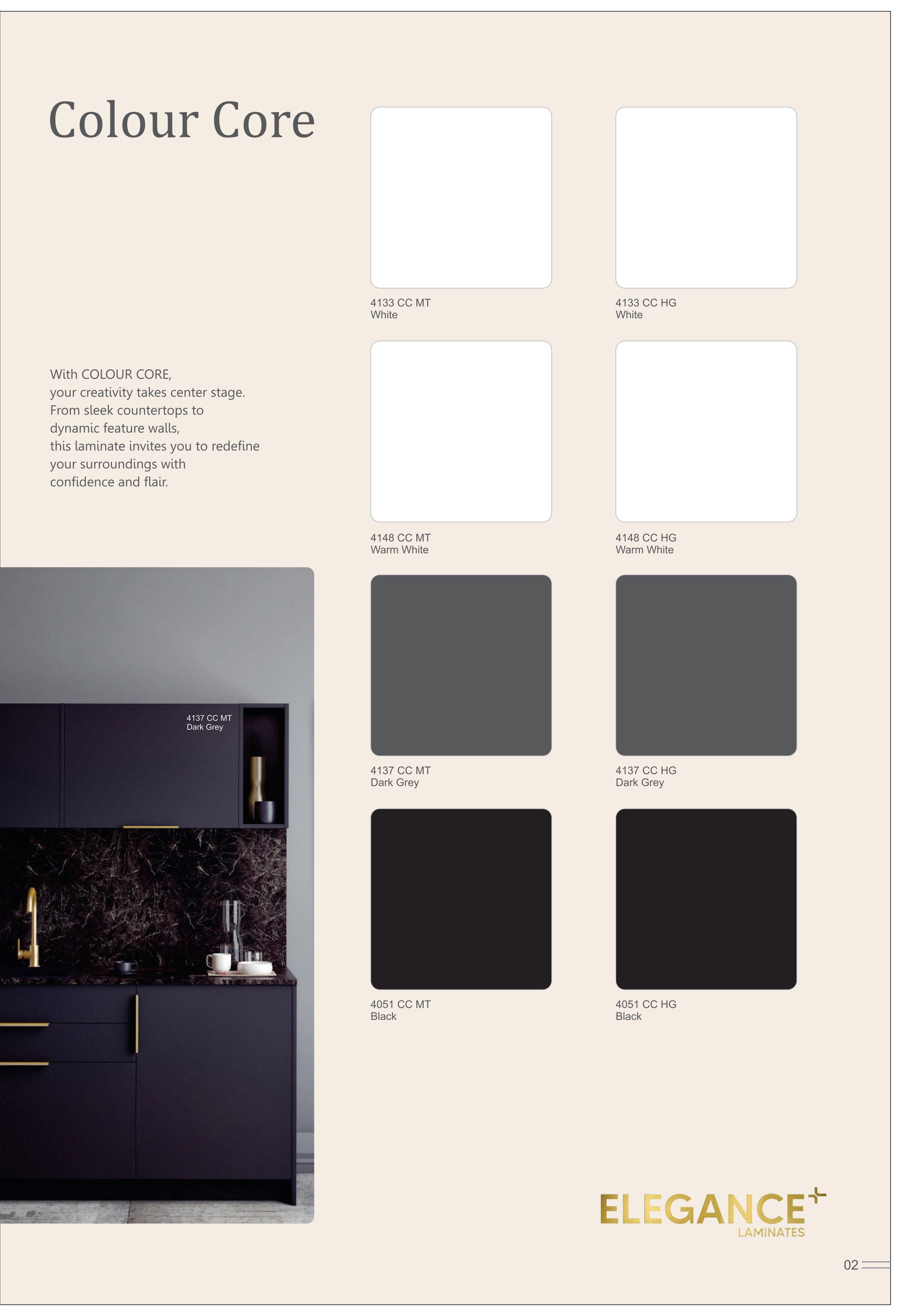 Colour Core Laminate Sheet